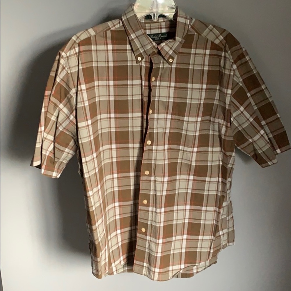 Men’s Plaid Palm Beach Golf Polo Shirt